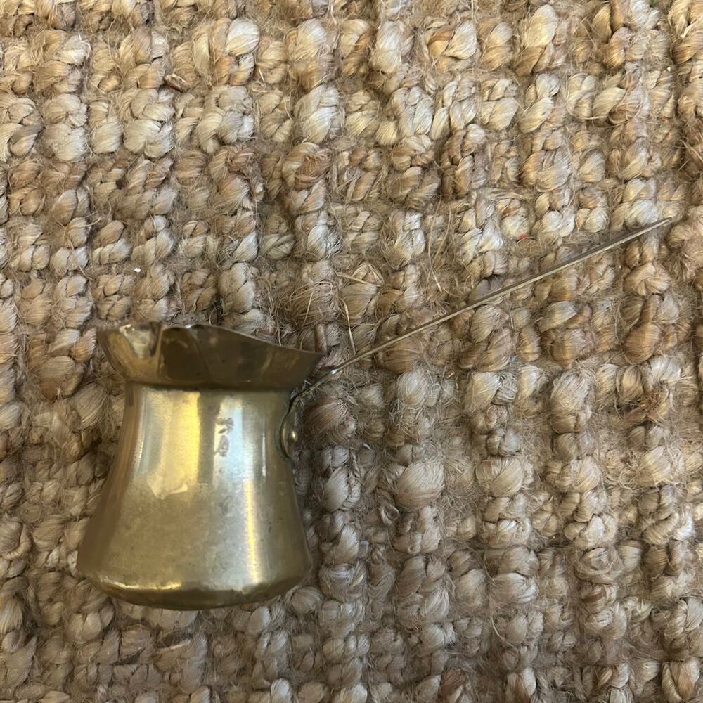 Vintage Small Copper Coffee Pot / Cezve with Long Brass Handle – Unbranded